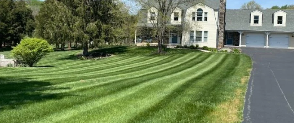 Beautiful, residential lawn in Westminster, MD.